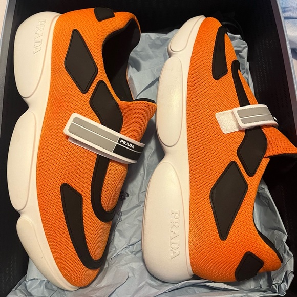 Black and orange Prada sneakers - Picture 4 of 4